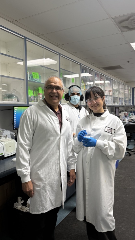 Puneet Nanda with the GuruNanda R&D team in the lab