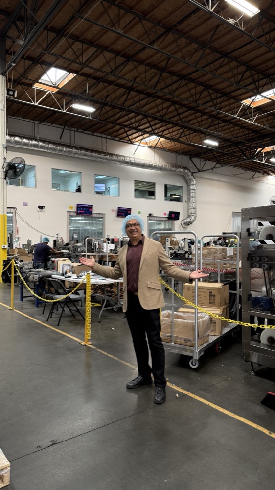 Puneet Nanda on the GuruNanda production floor